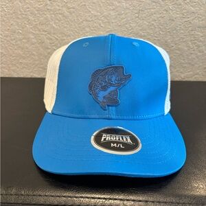 Bass Pro Shops Blue and White Fish Hat